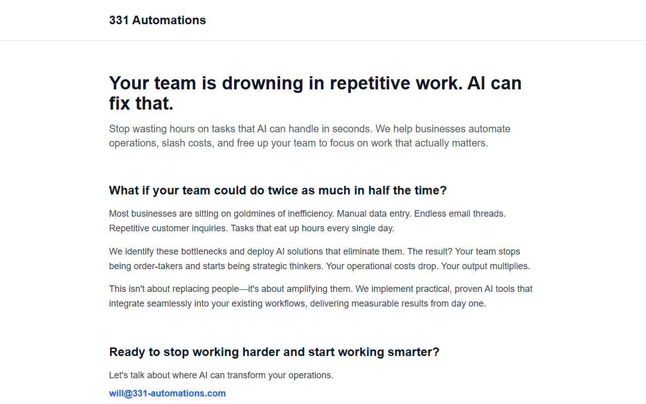 331-automations.com screenshot