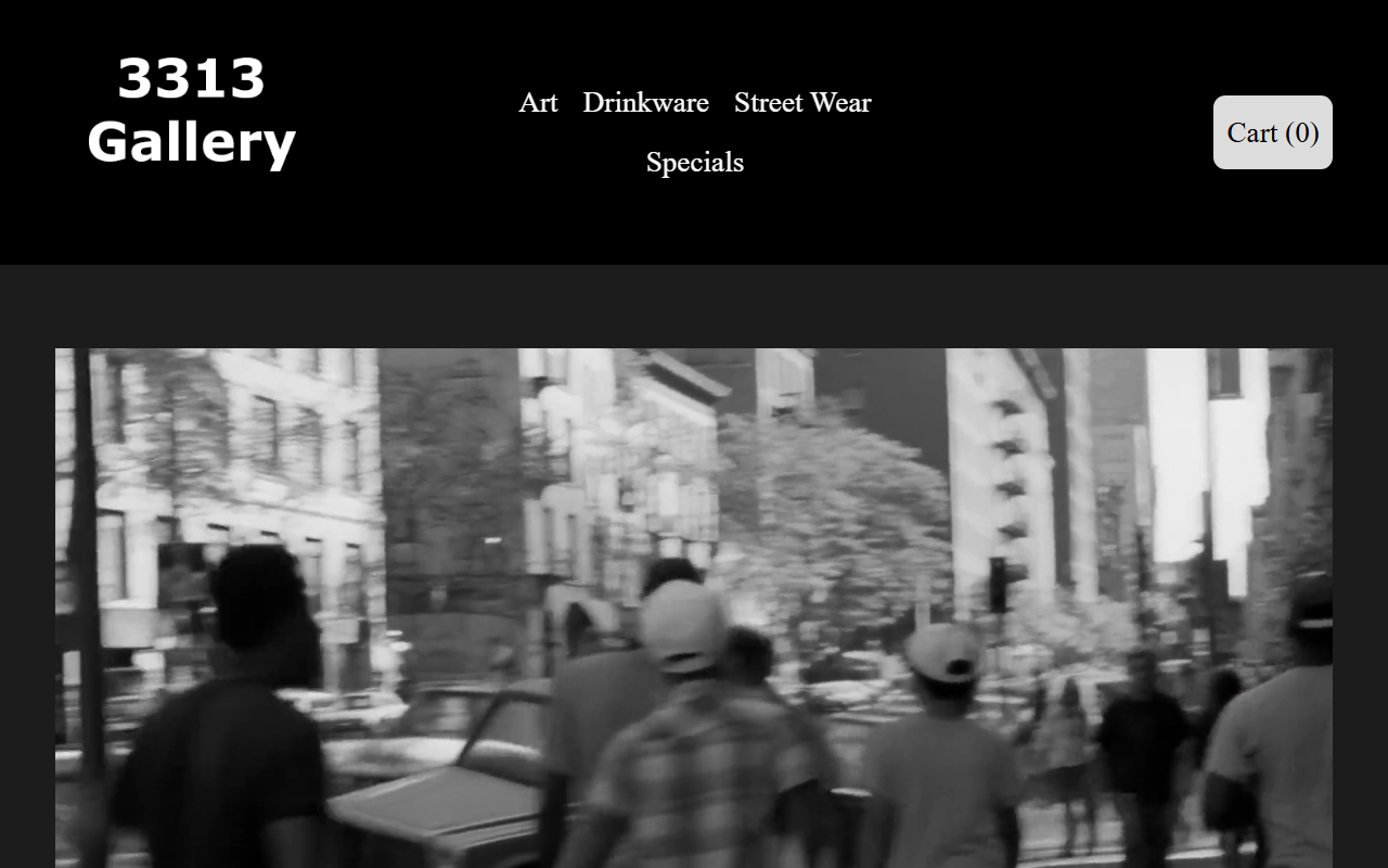 3313gallery.com screenshot