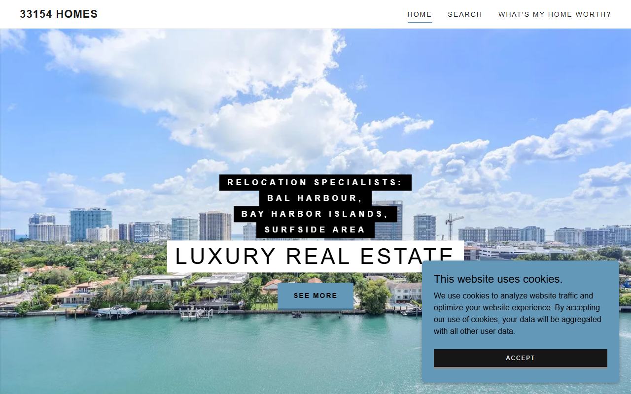 33154homes.com screenshot