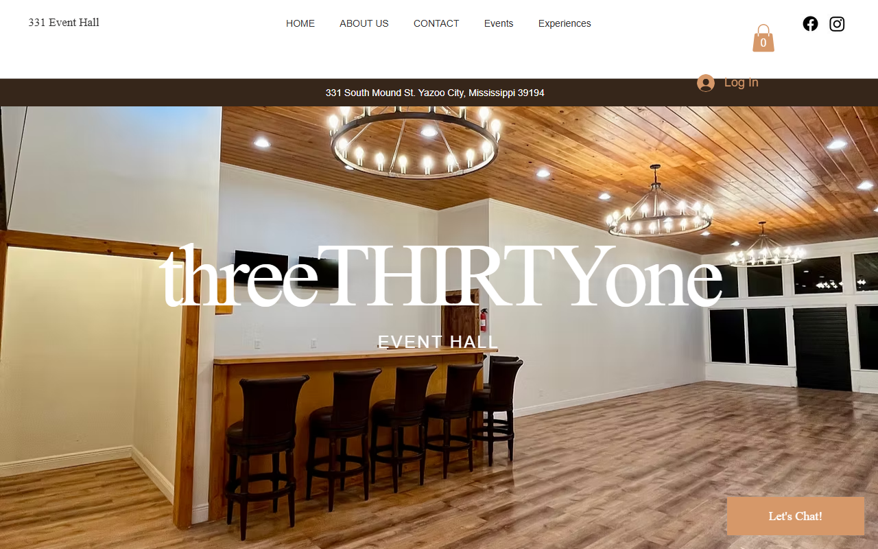 331eventhall.com screenshot