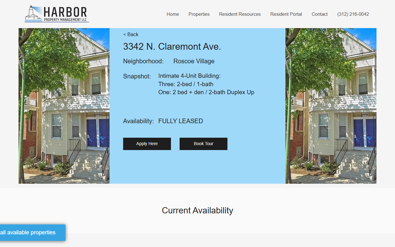 3342claremont.com screenshot