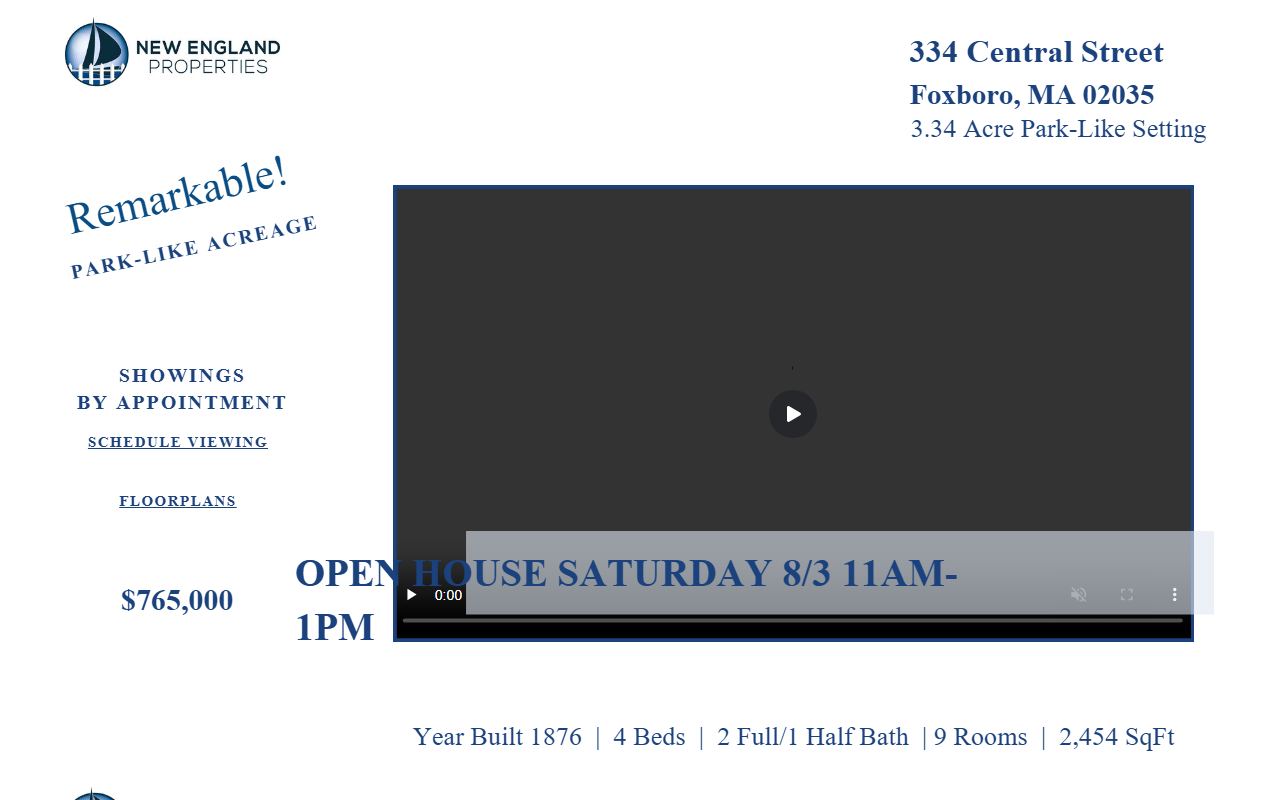 334centralstreet.com screenshot