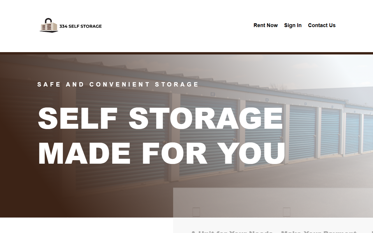 334selfstorage.com screenshot