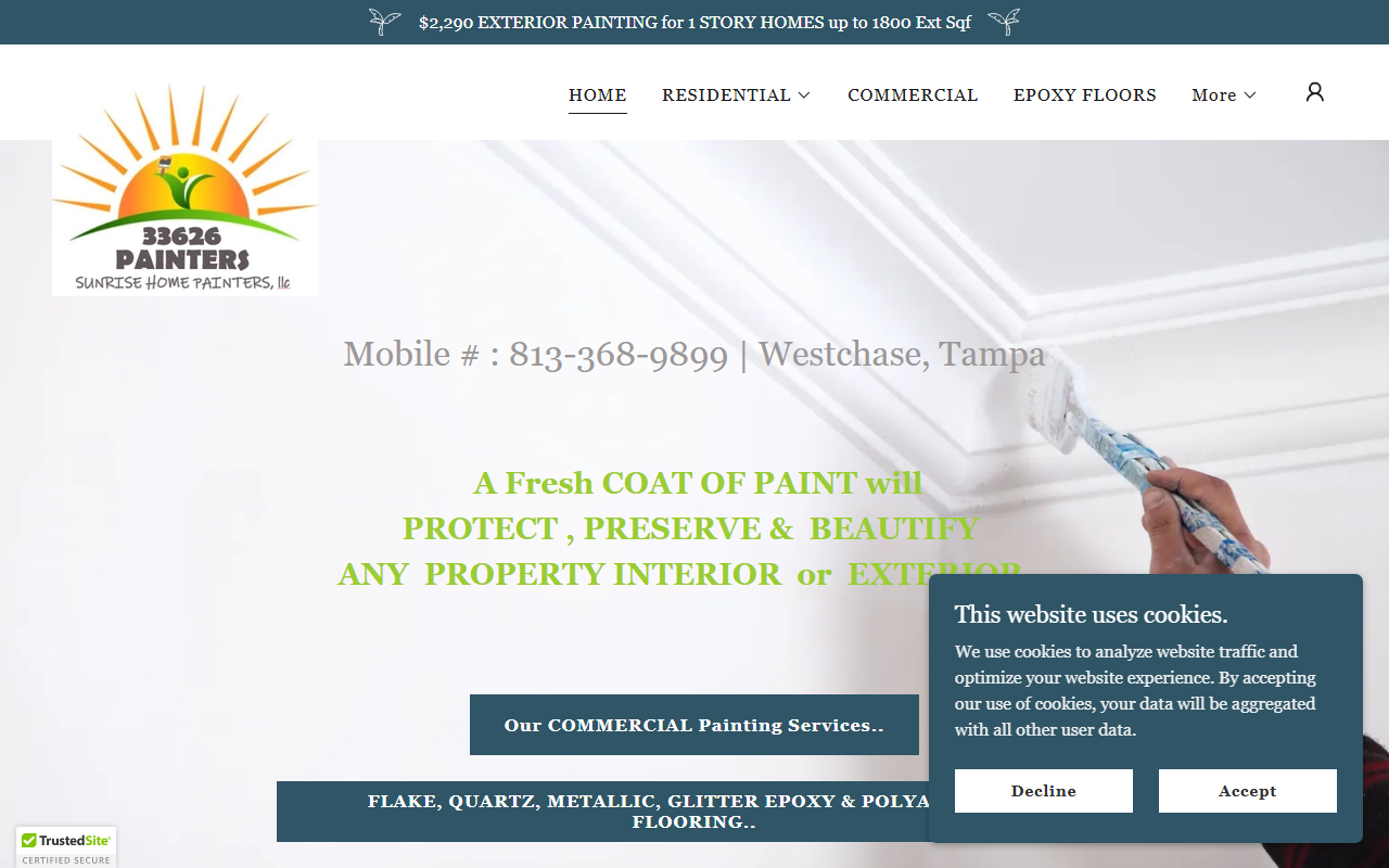 33626painting.com screenshot