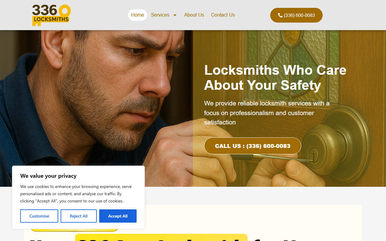 336locksmiths.com screenshot