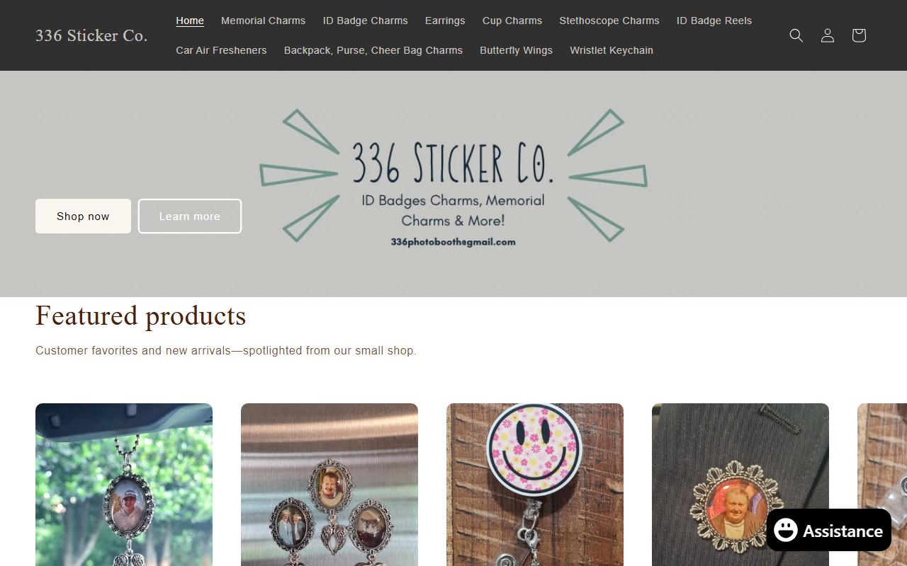 336stickerco.com screenshot