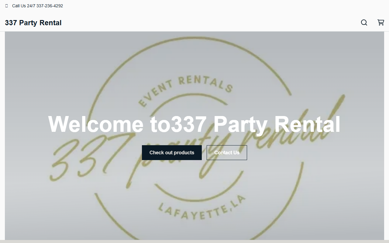 337partyrental.com screenshot