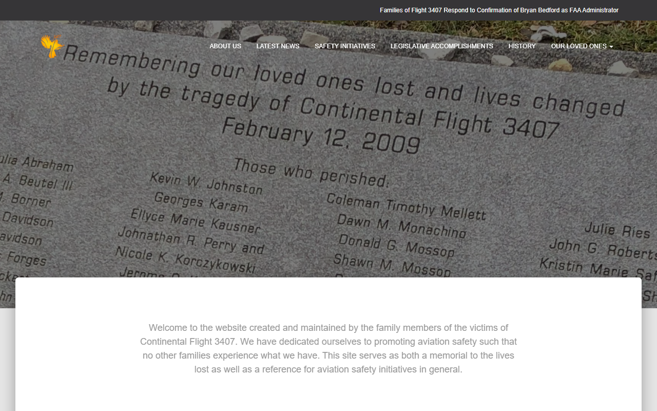 3407memorial.com screenshot