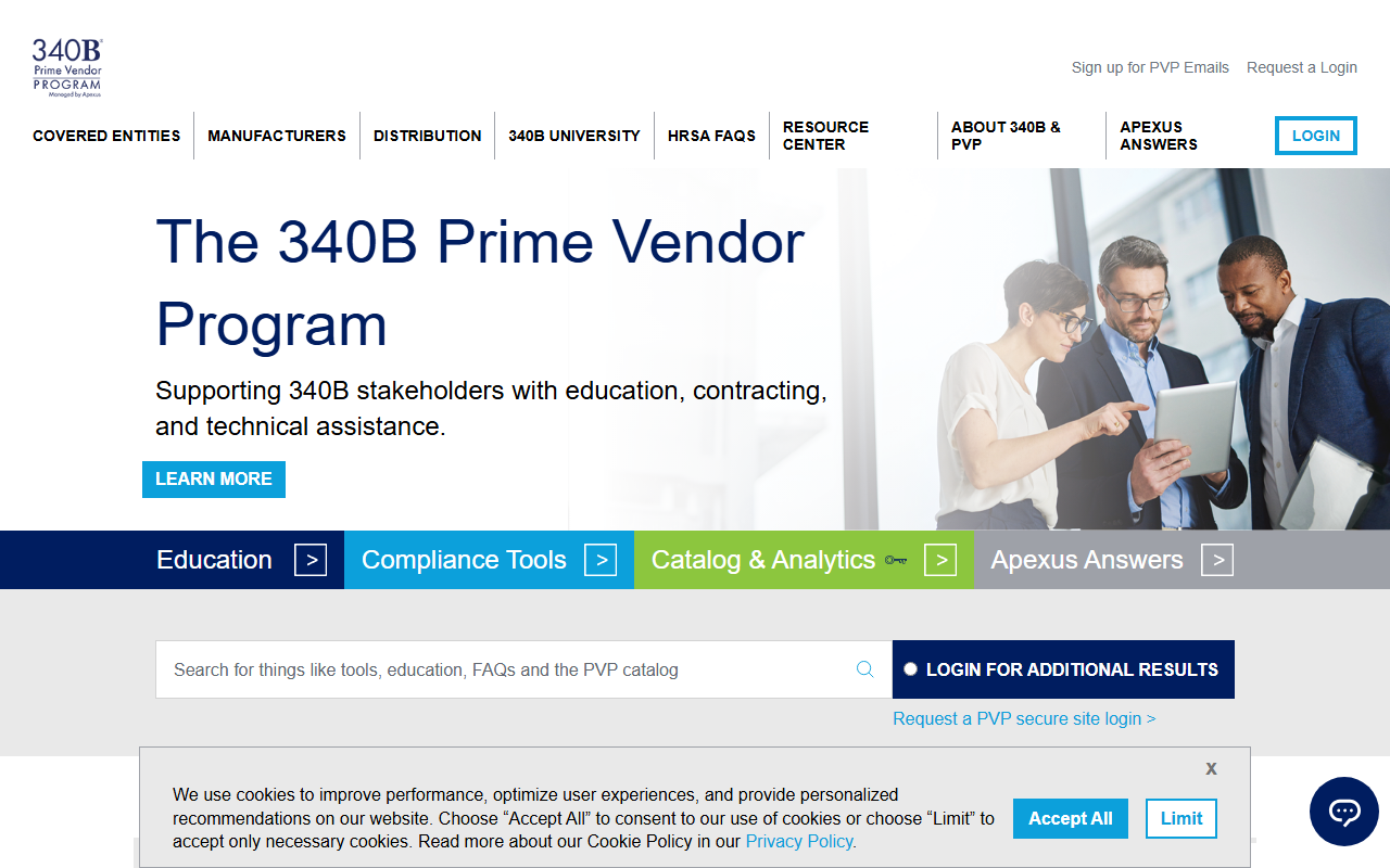 340bprimevendor.com screenshot