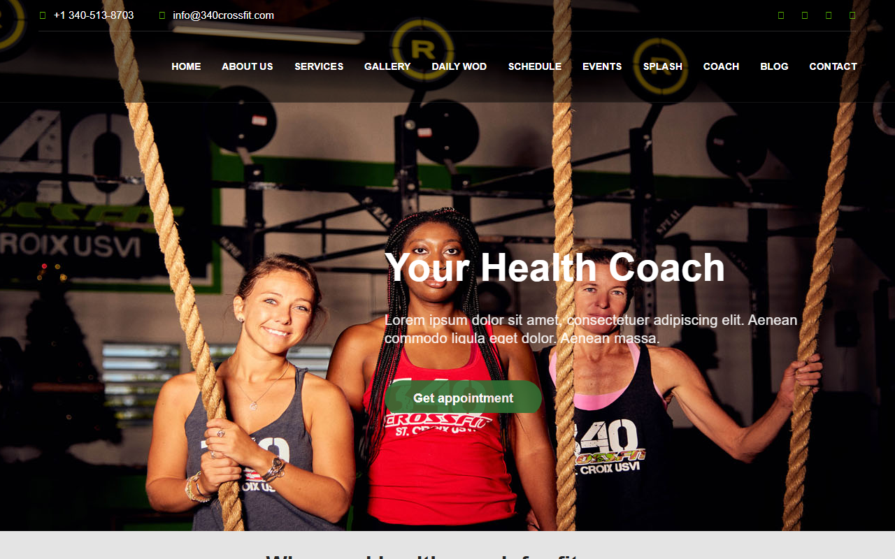 340crossfit.com screenshot