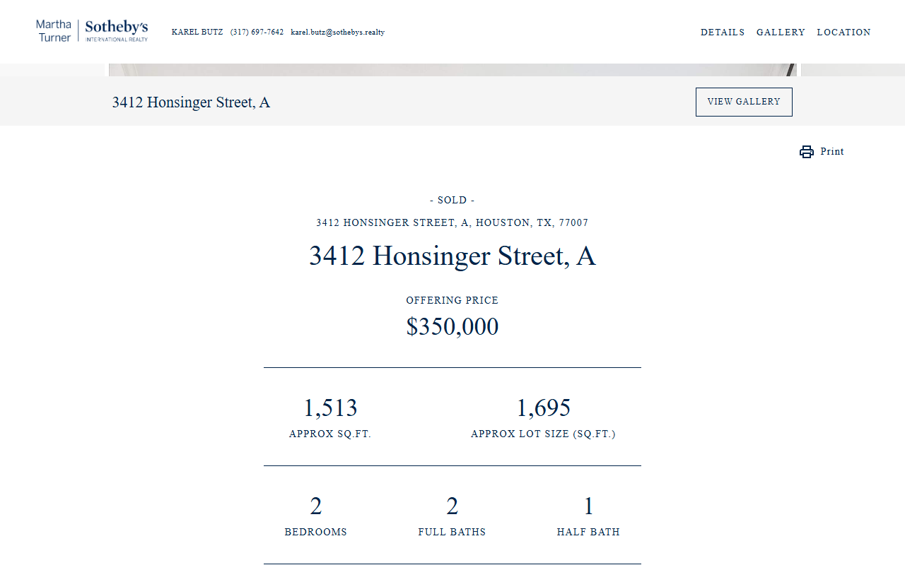 3412honsinger.com screenshot