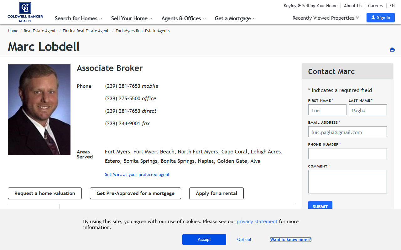 34134realestate.com screenshot
