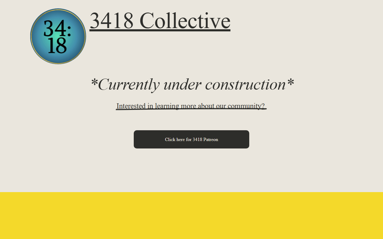 3418collective.com screenshot