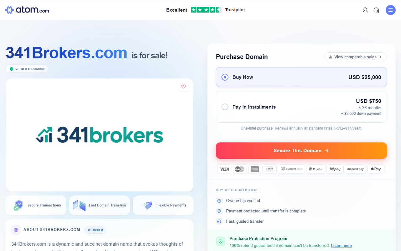 341brokers.com screenshot