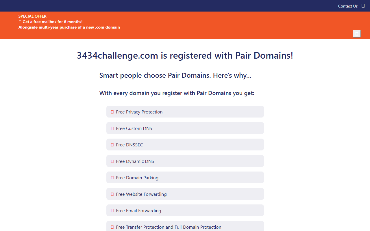 3434challenge.com screenshot