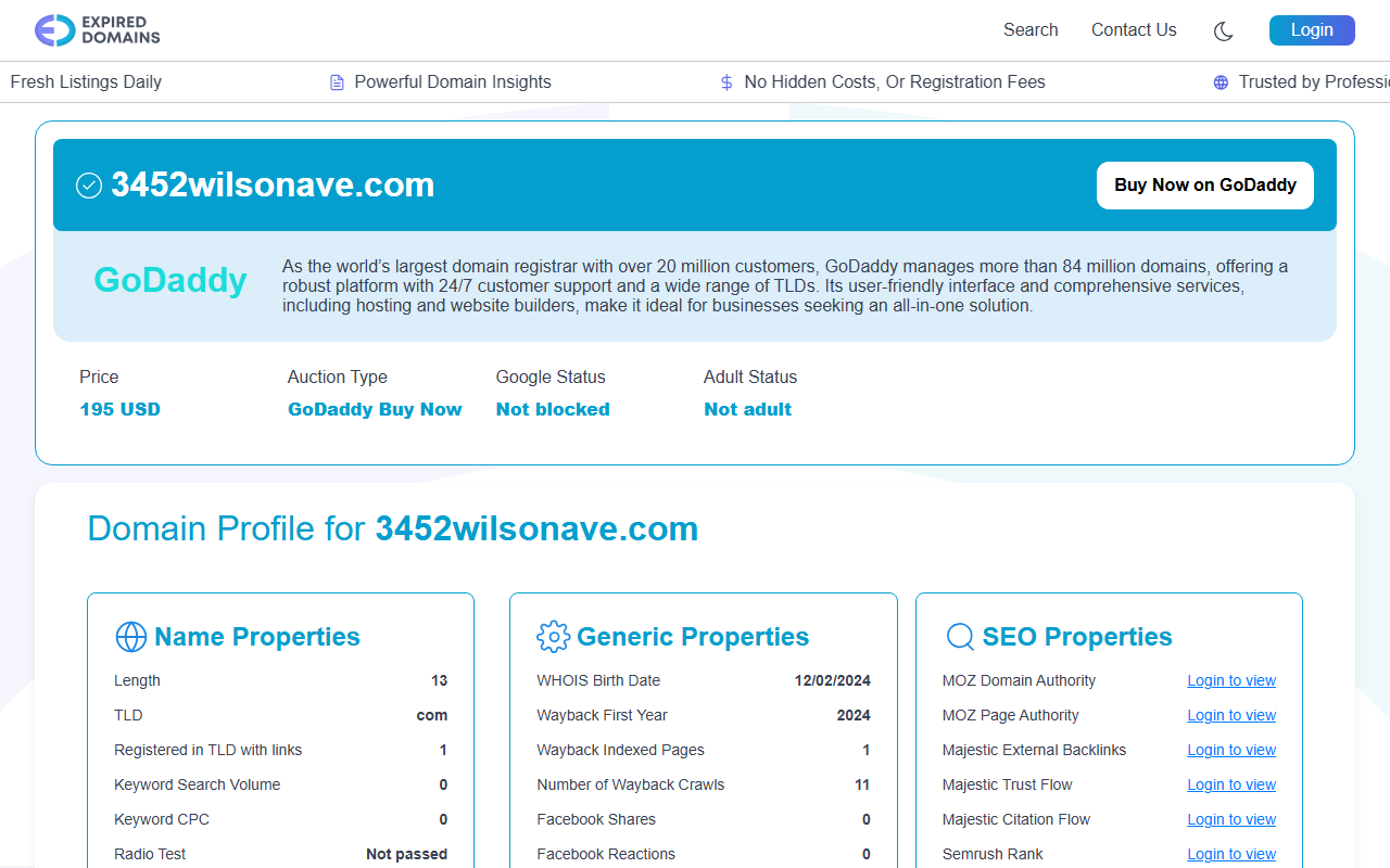 3452wilsonave.com screenshot