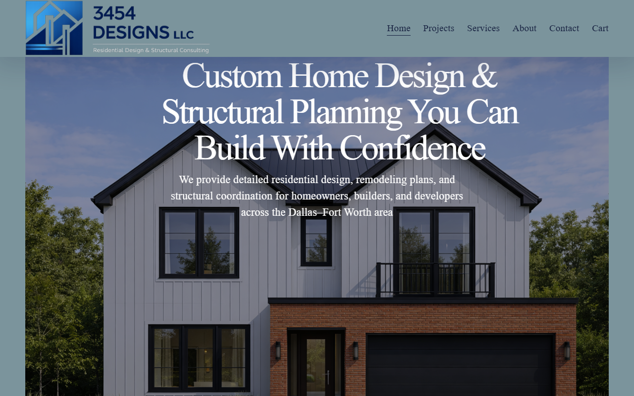 3454designs.com screenshot