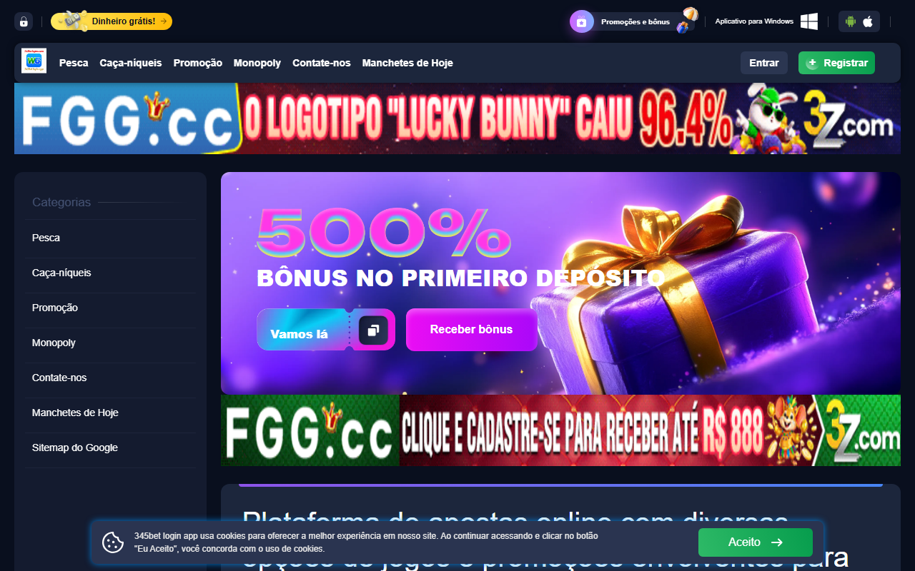 345betlogina.com screenshot