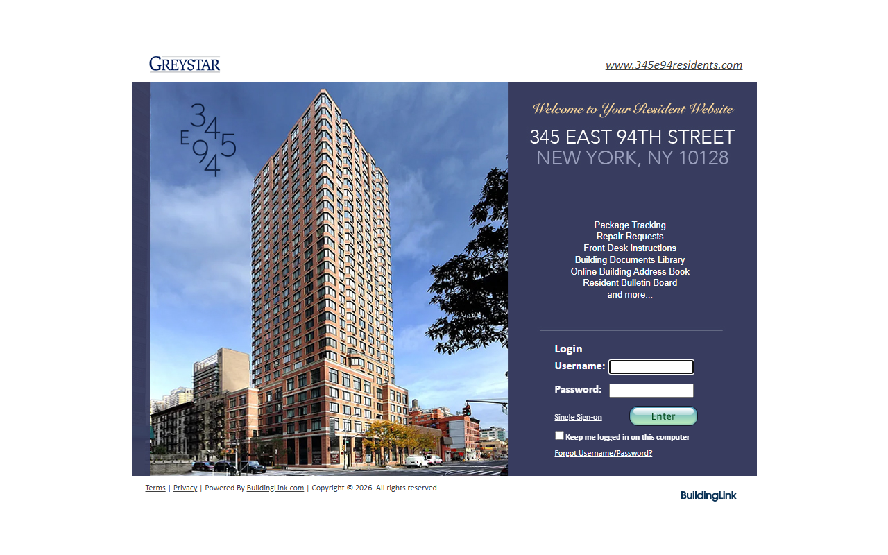 345e94residents.com screenshot