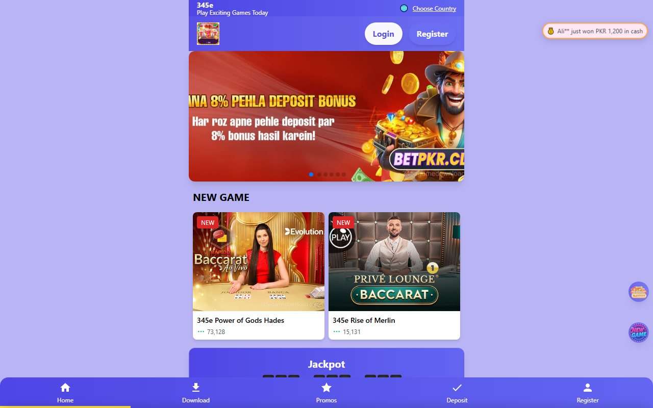 345egamedownload.com screenshot