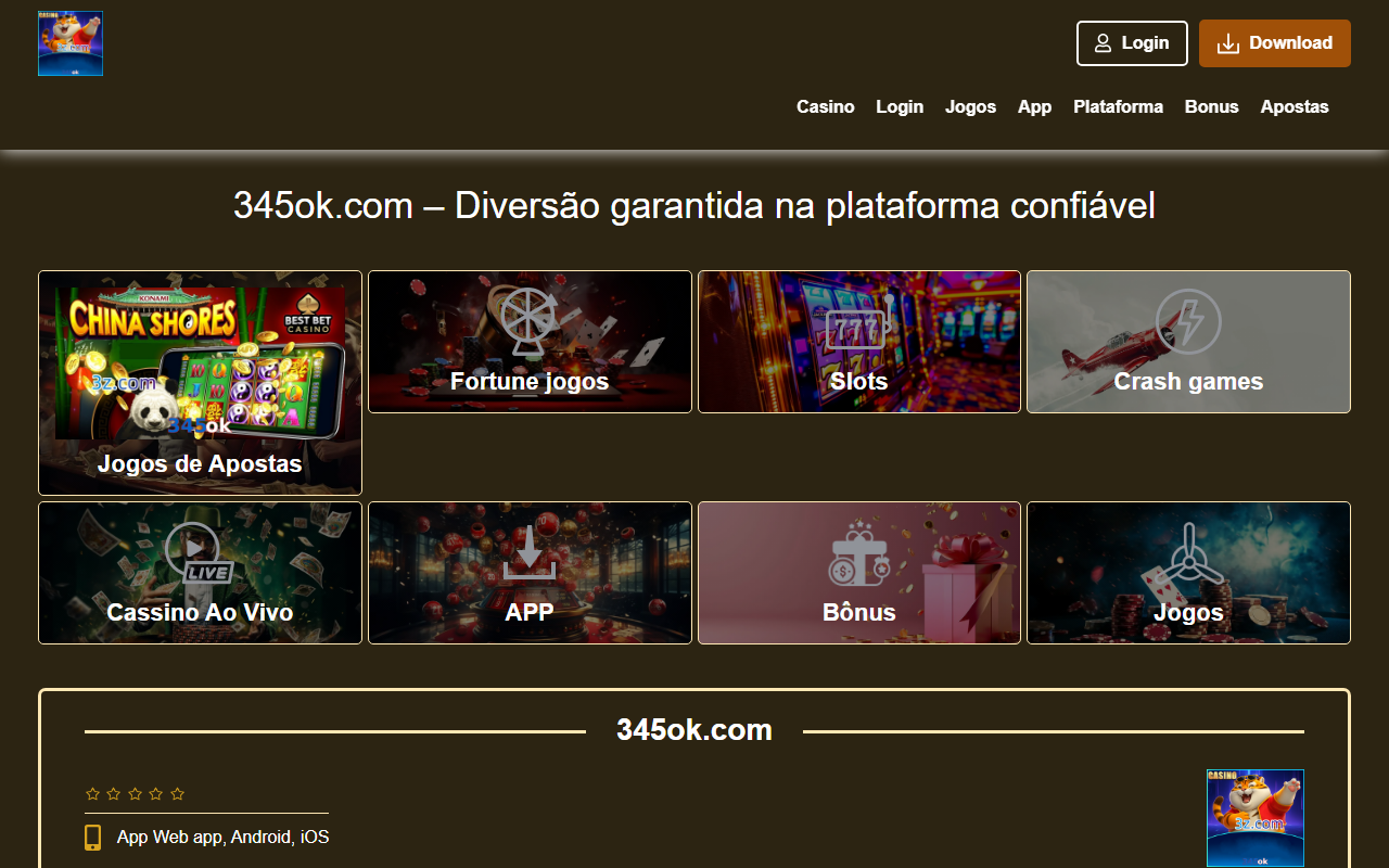 345okjogos.com screenshot