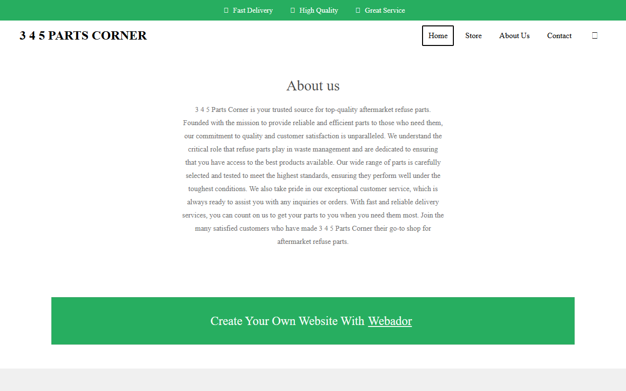 345partscorner.com screenshot