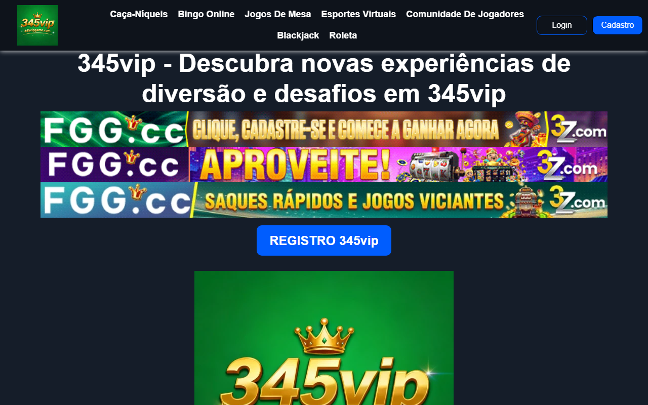 345vipgame.com screenshot