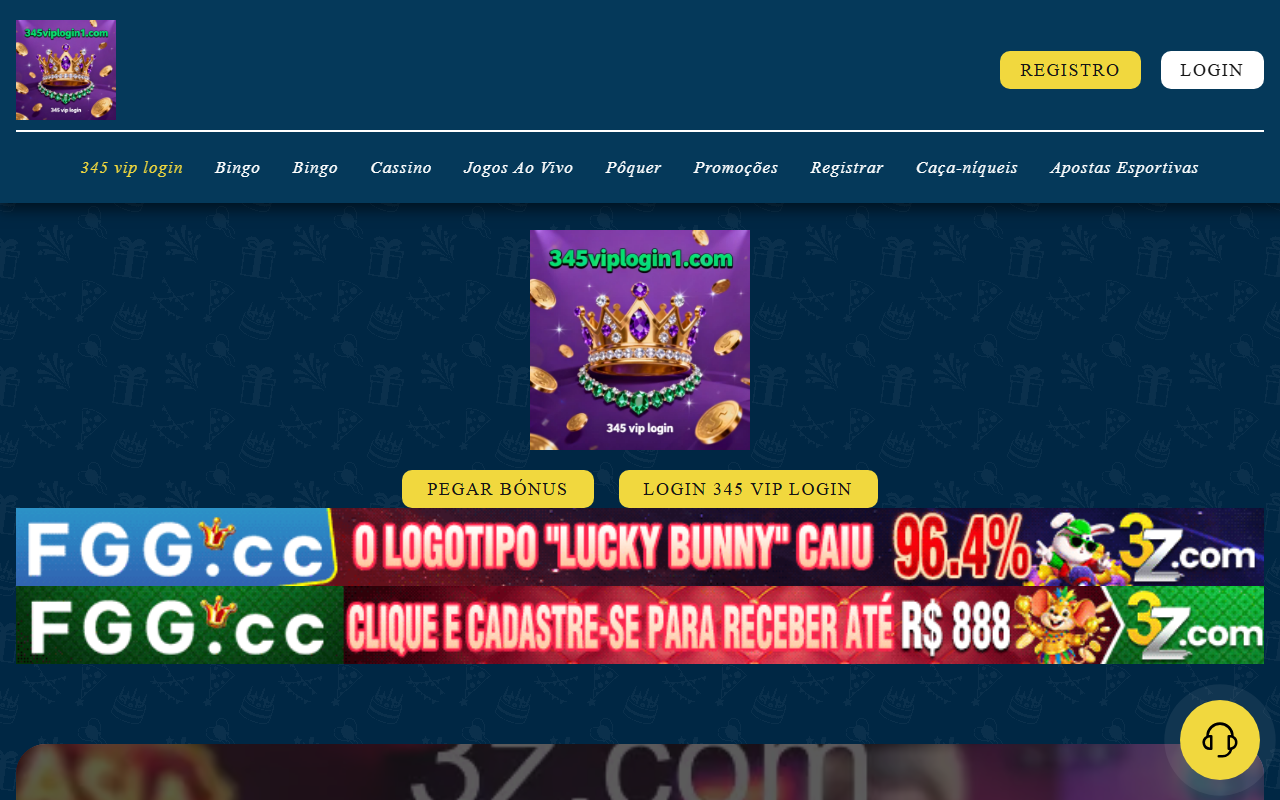 345viplogin1.com screenshot