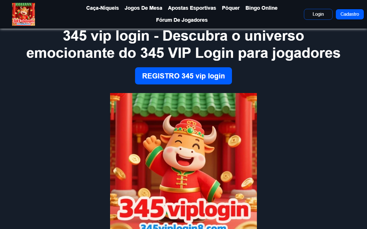 345viplogin8.com screenshot