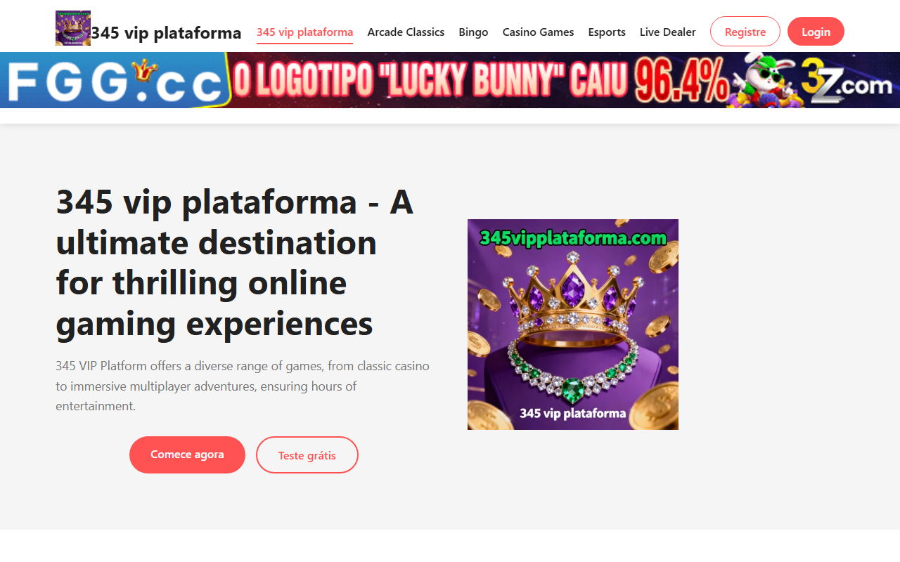 345vipplataforma.com screenshot