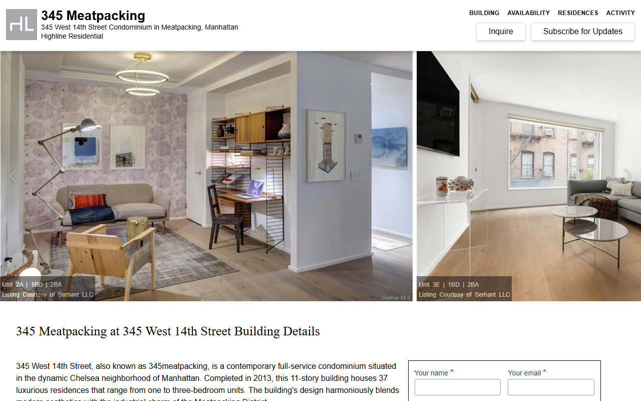 345west14th.com screenshot