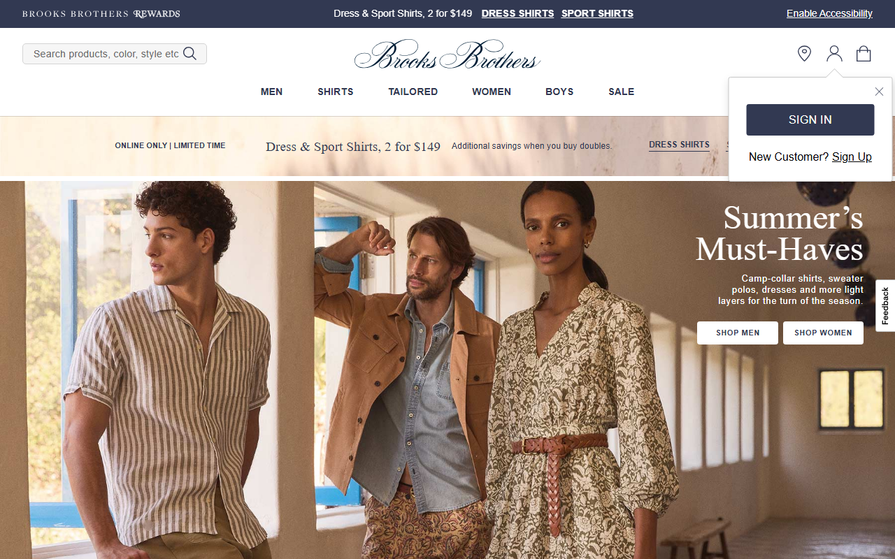 346brookbrothers.com screenshot