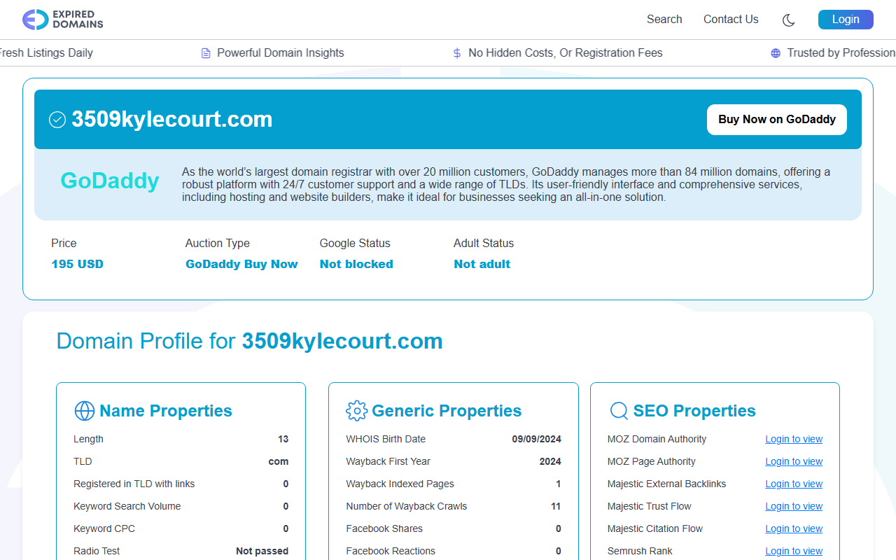 3509kylecourt.com screenshot