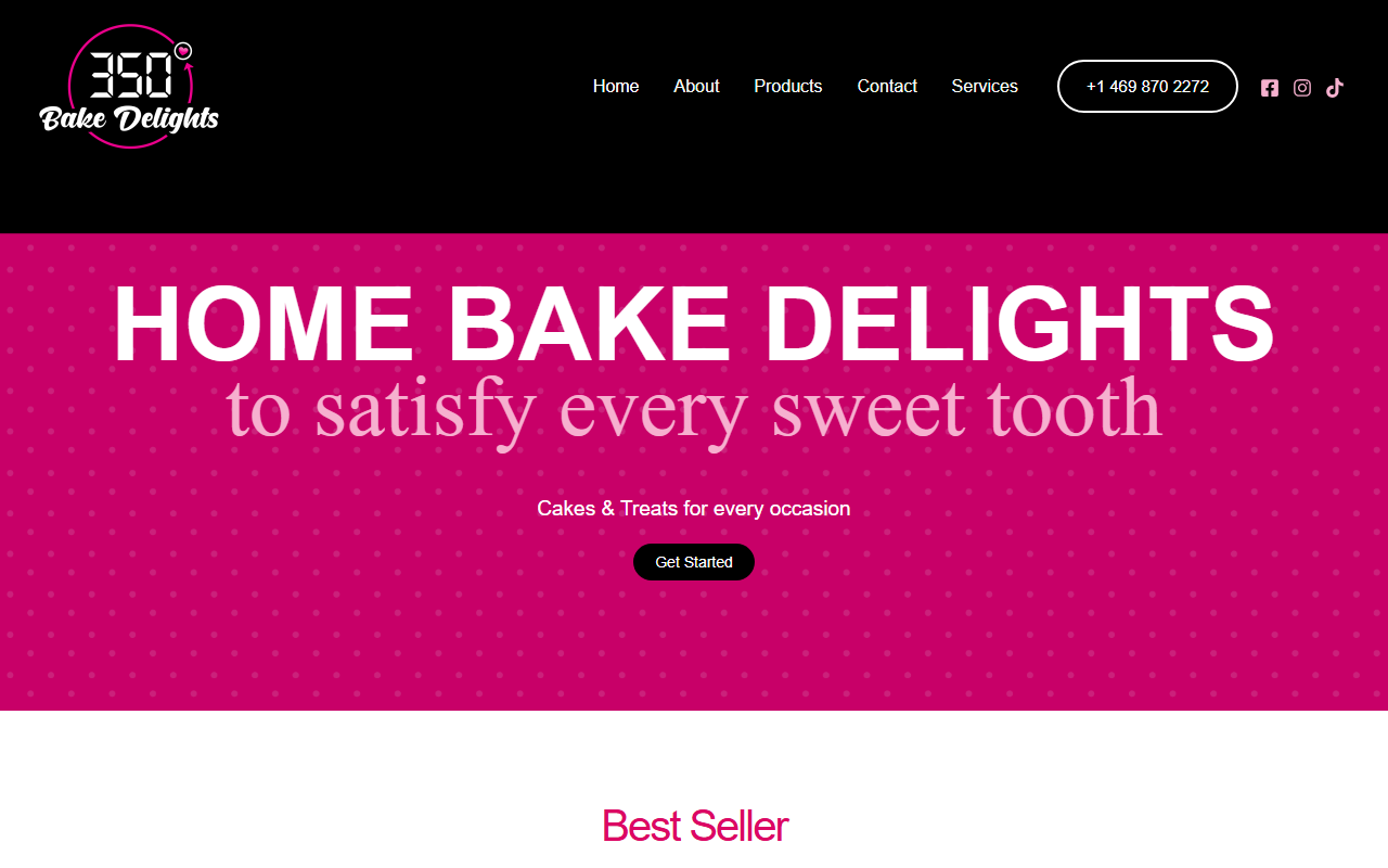 350bakedelights.com screenshot