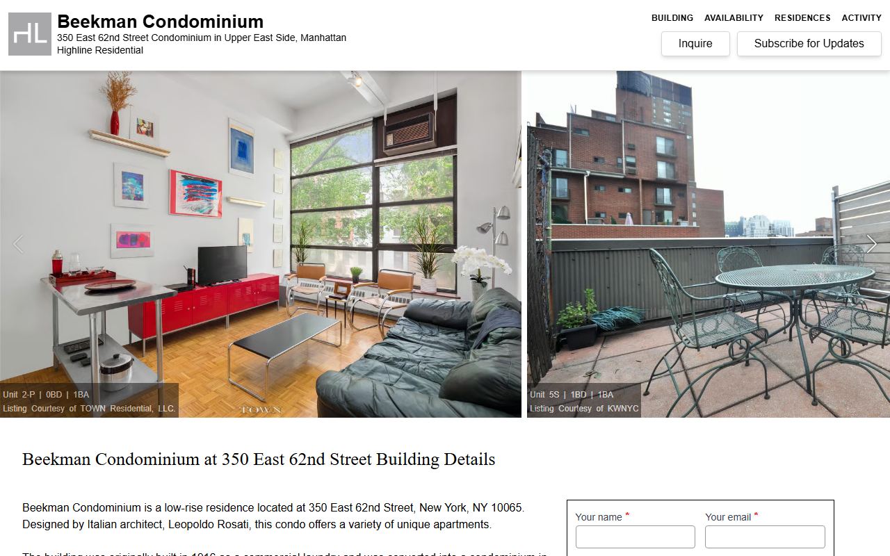 350east62nd.com screenshot