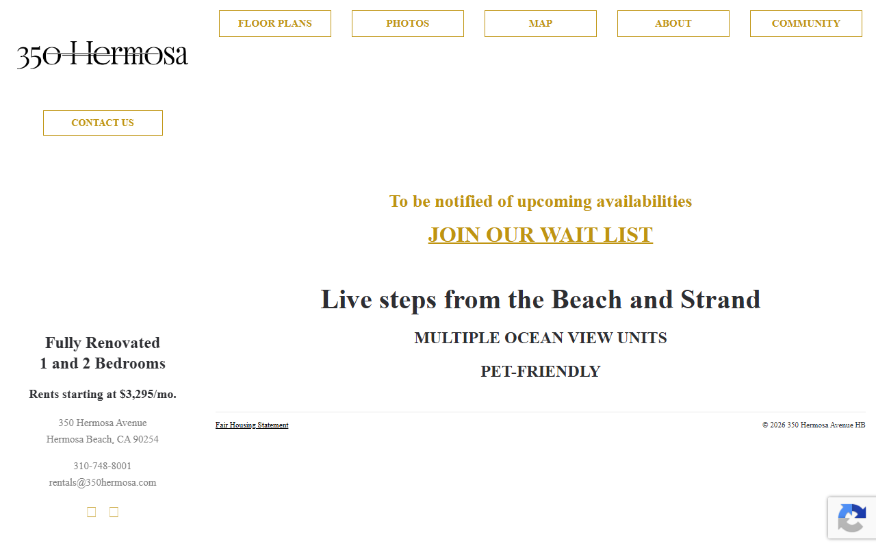 350hermosa.com screenshot