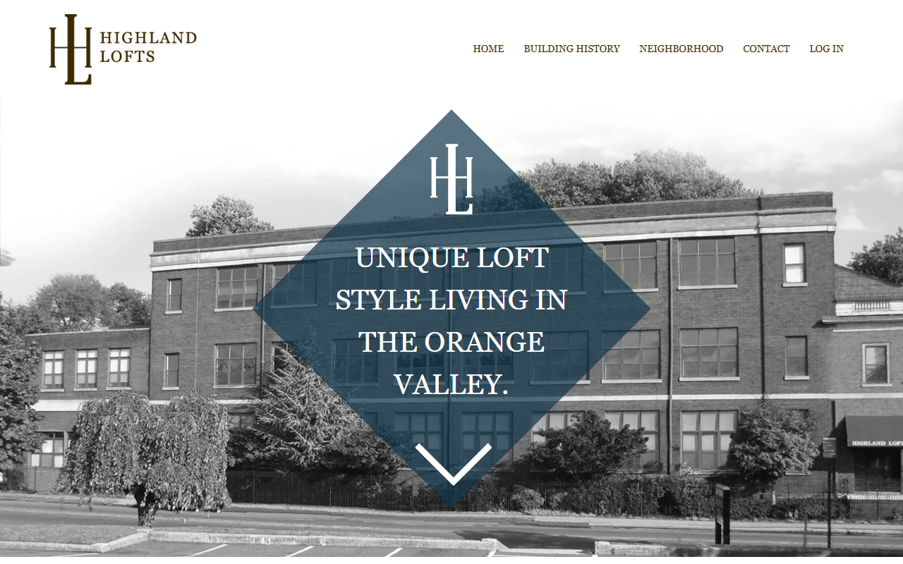 350highlandlofts.com screenshot