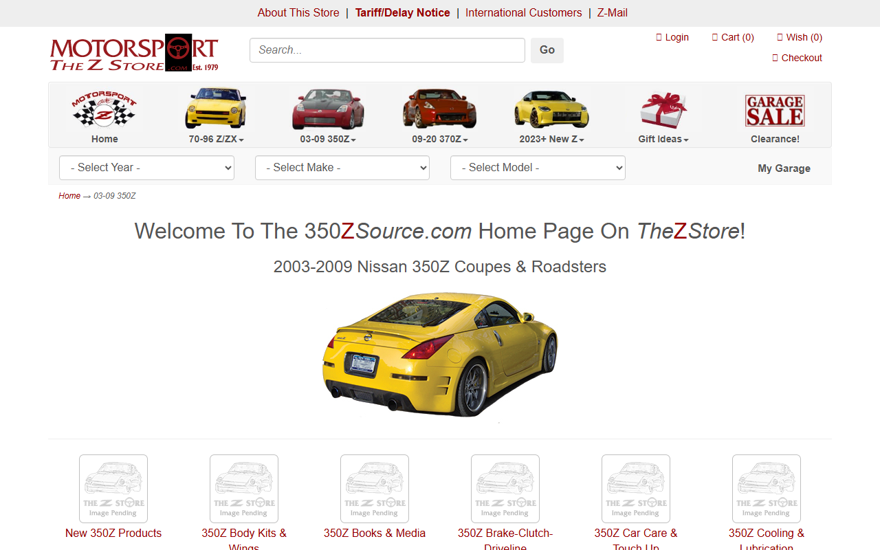 350zsource.com screenshot