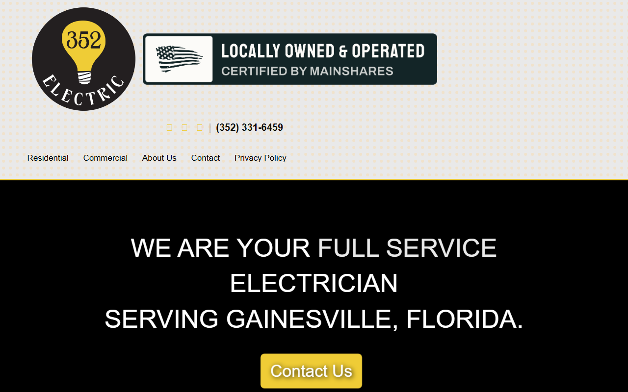 352electric.com screenshot