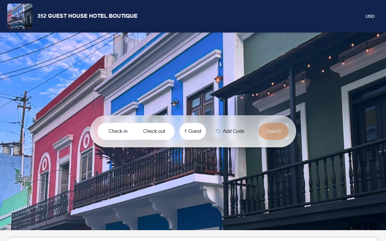 352guesthouse.com screenshot