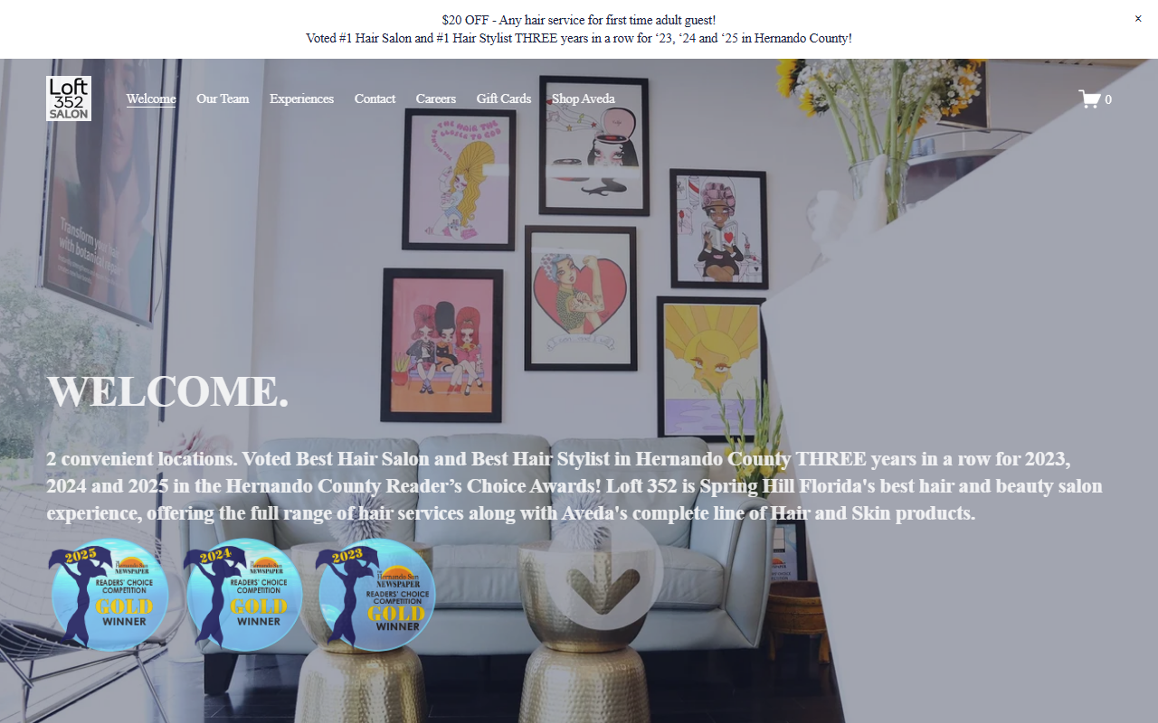 352hairdesigns.com screenshot