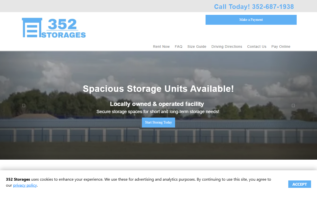 352storages.com screenshot