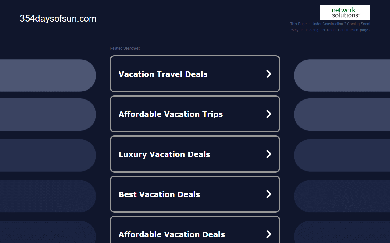 354daysofsun.com screenshot