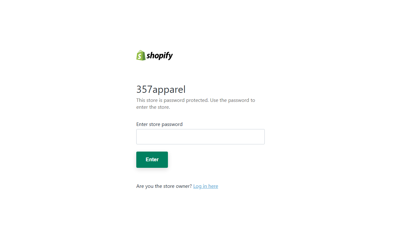 357apparel.com screenshot