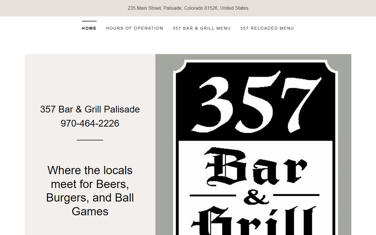 357barandgrill.com screenshot