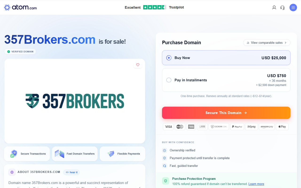 357brokers.com screenshot