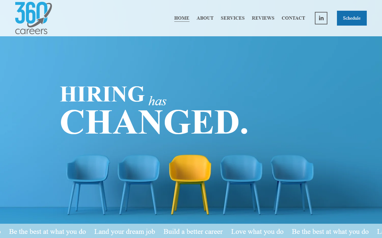 360-careers.com screenshot