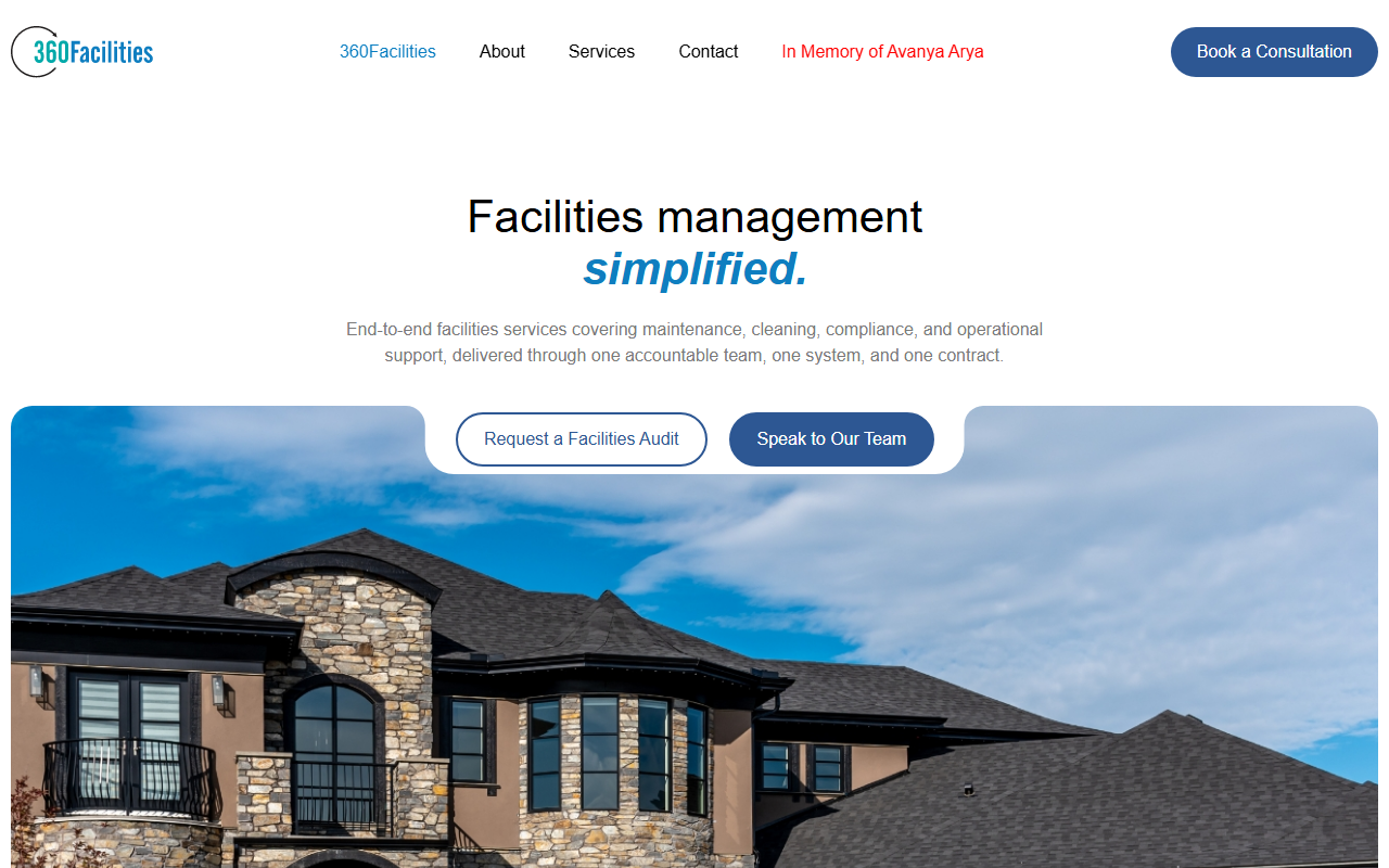 360-facilities.com screenshot