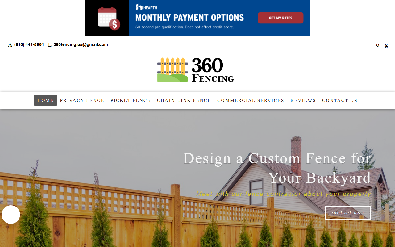 360-fencing.com screenshot
