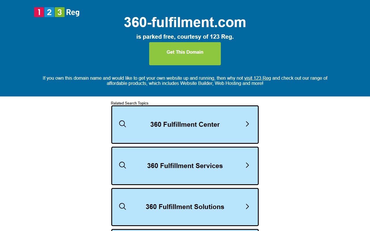 360-fulfilment.com screenshot